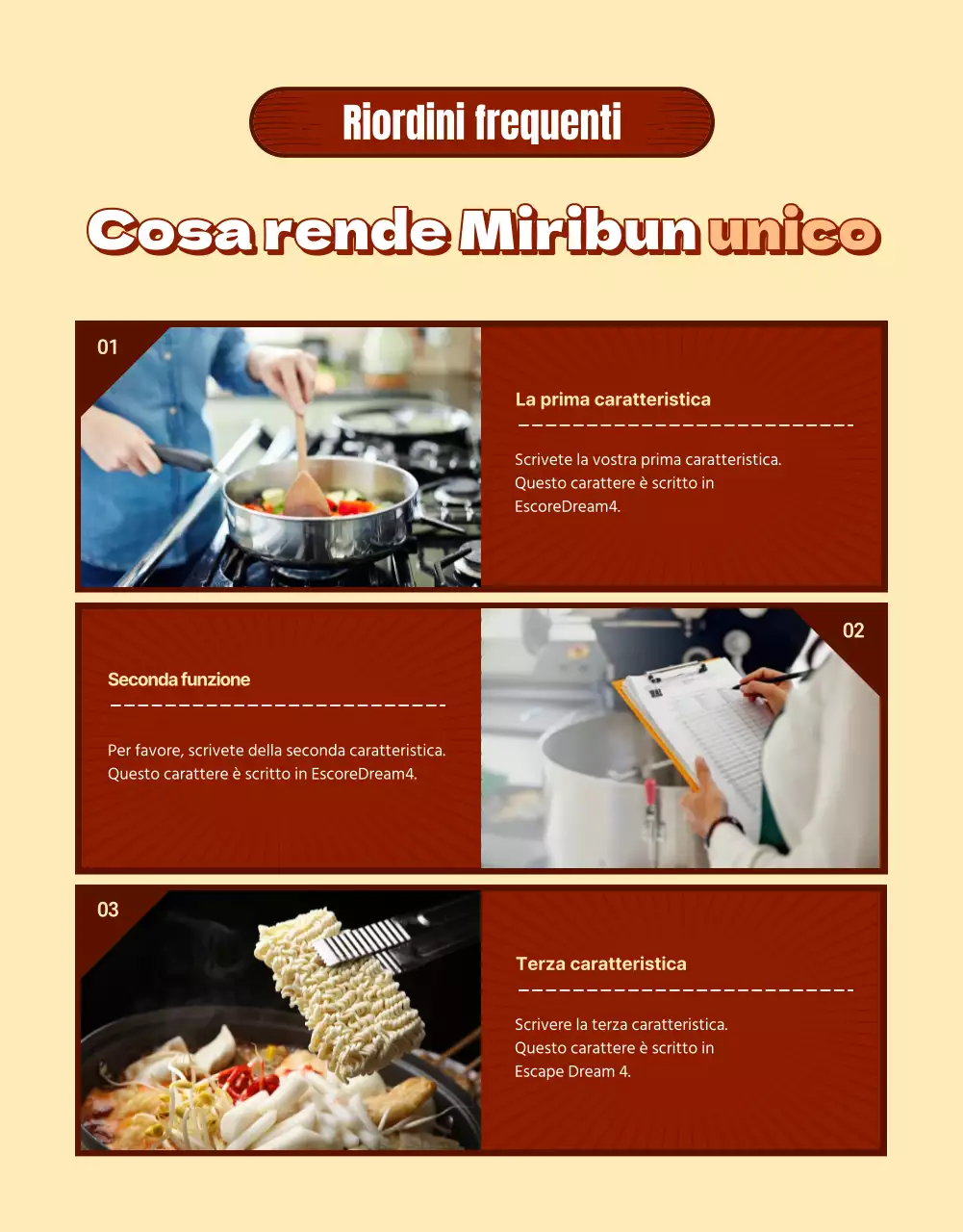 Promuovere un look rosso e retrò