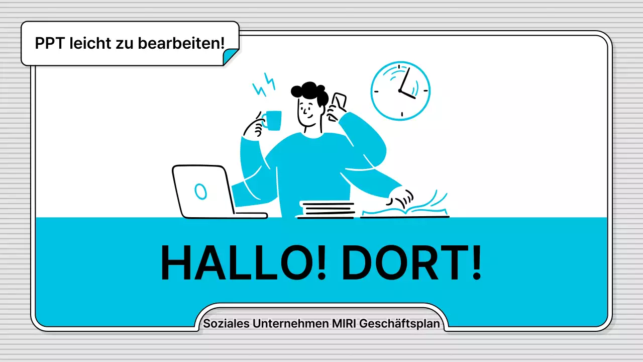 Blue's leicht zu bearbeitender, einfacher Business-Illustrationsstil