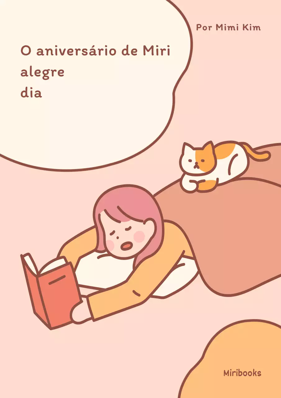 Capa de livro simples do Instagram em laranja e castanho