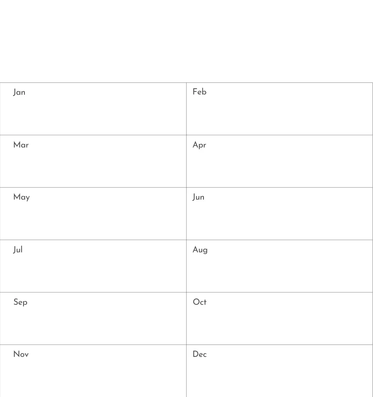 すっきりとした都会的な雰囲気のフォトカレンダー