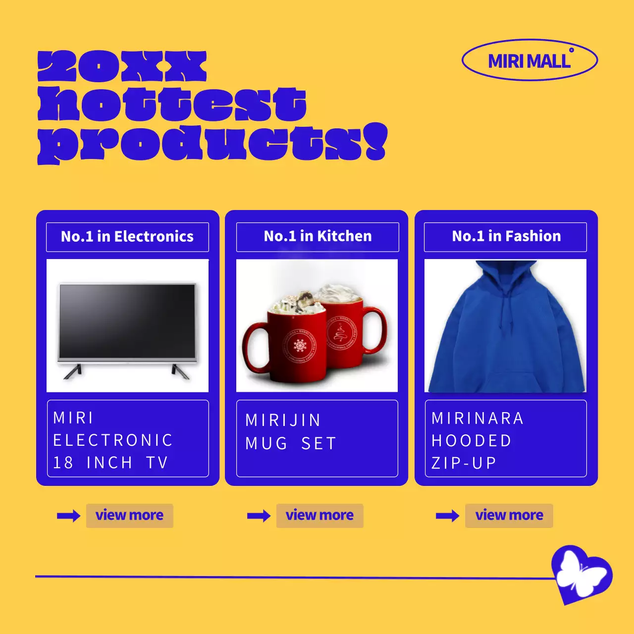 Blue and White Trendy Black Friday deals publicity