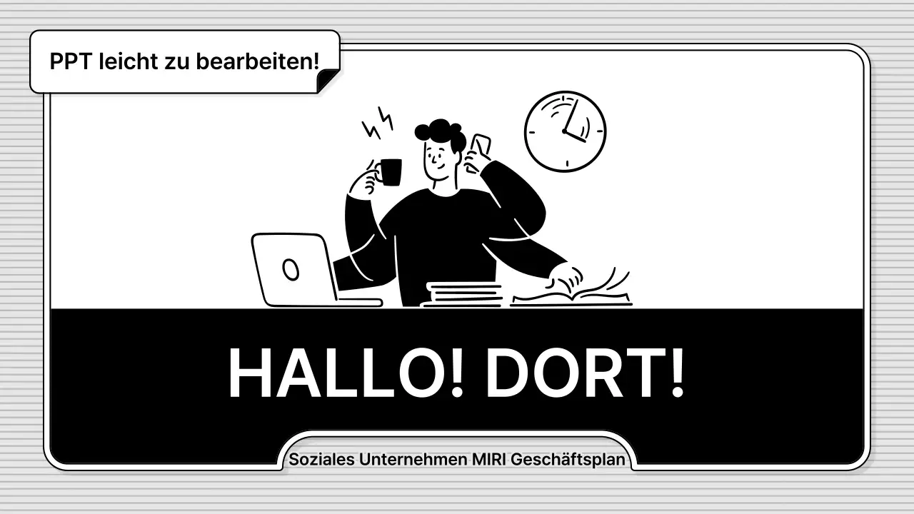 Schwarz und weiß, leicht zu bearbeiten, einfacher Business-Illustrationsstil