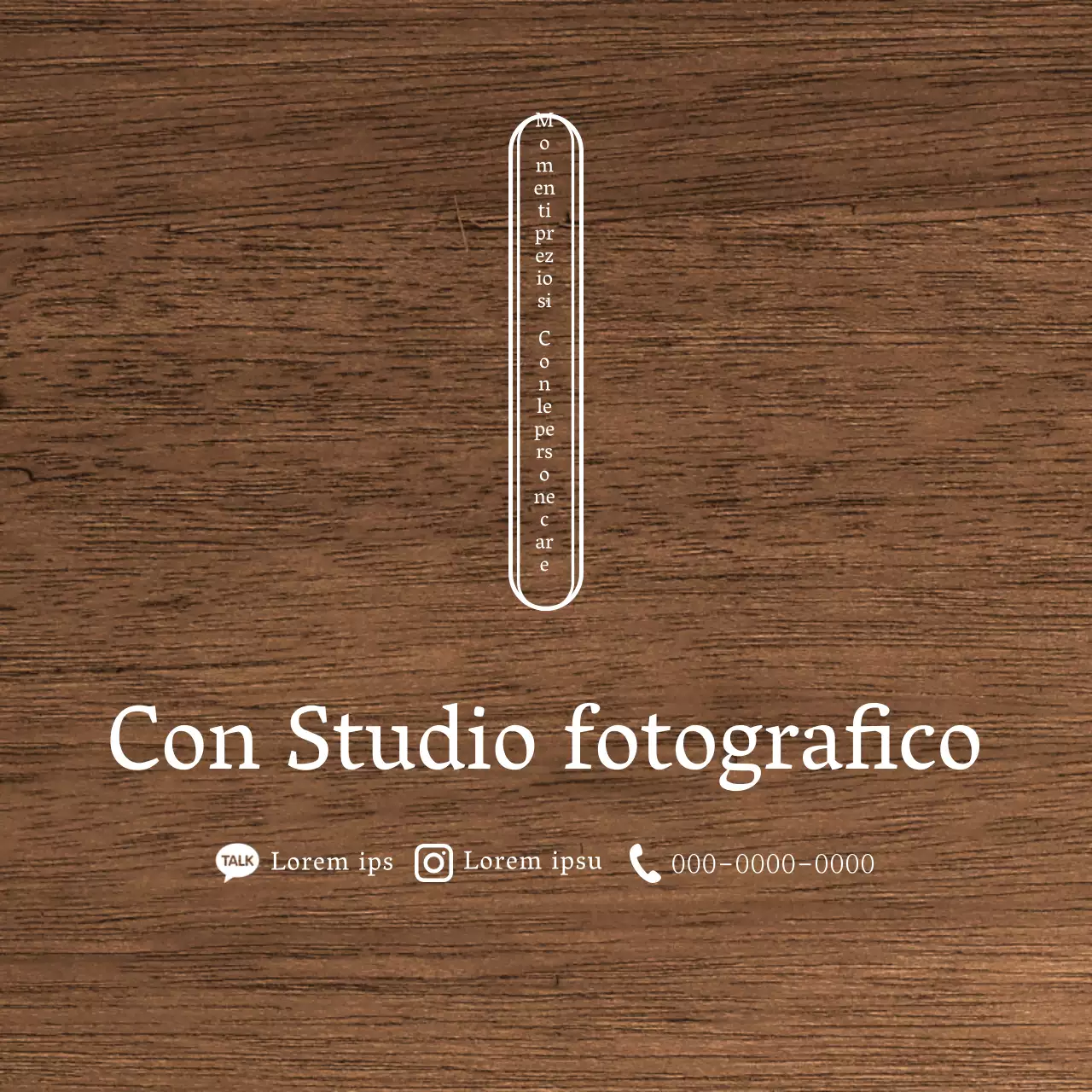 Design di studio fotografico emozionale con linee rettangolari bianche e arrotondate