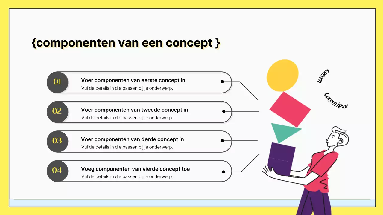Conceptvoorstellen geïllustreerd door schattige Elo pastelkarakters
