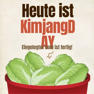 Einfache Kimchi-Anzeige in Elfenbein