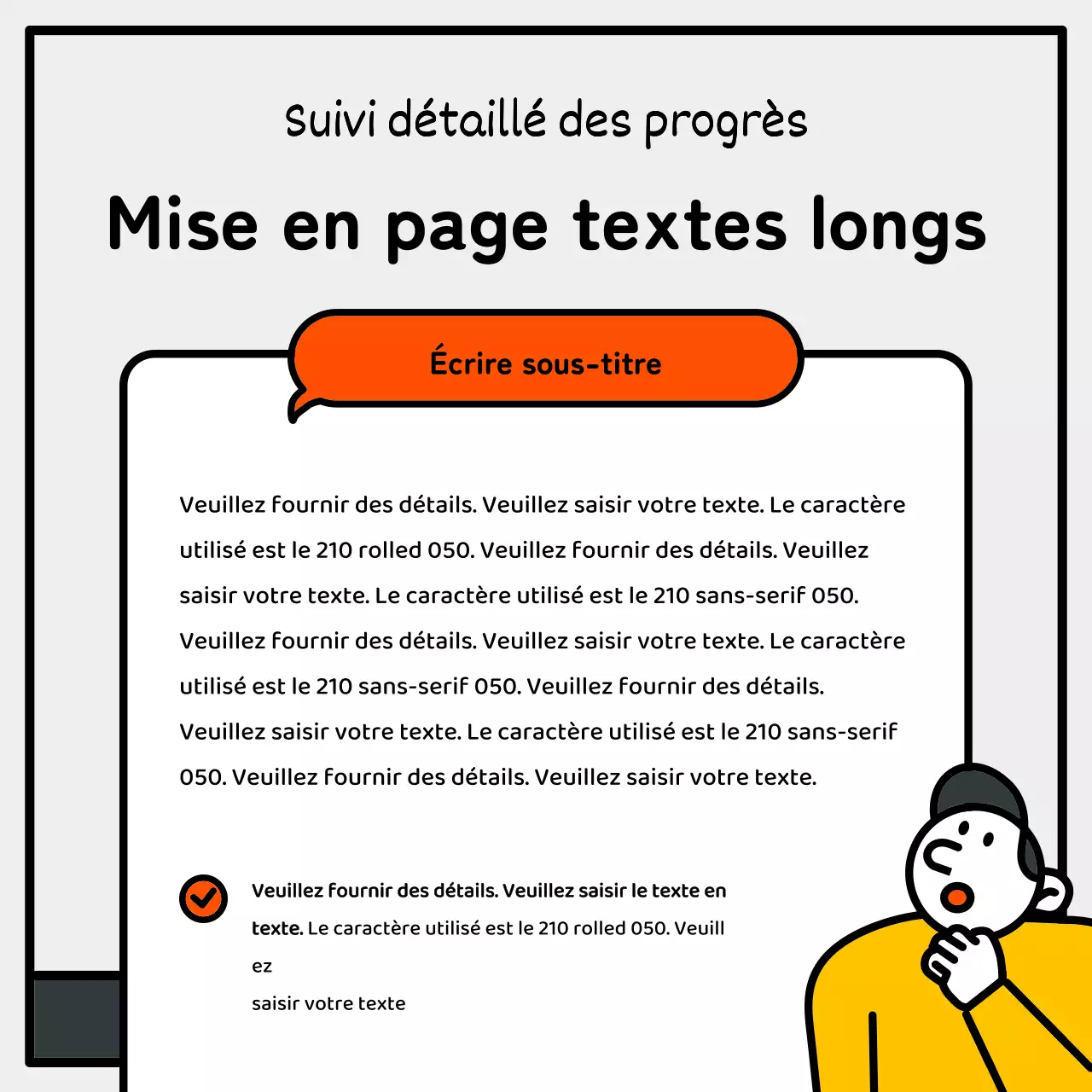 Illustration simple et mignonne avec des accents bleus, rouges et jaunes