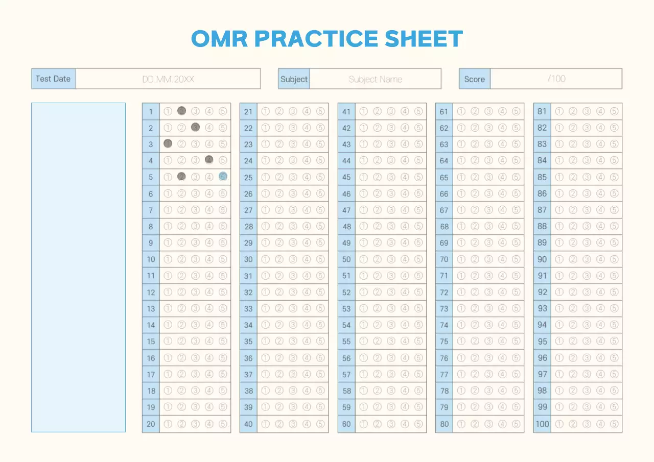 Beige Minimal Exam Checklist Poster