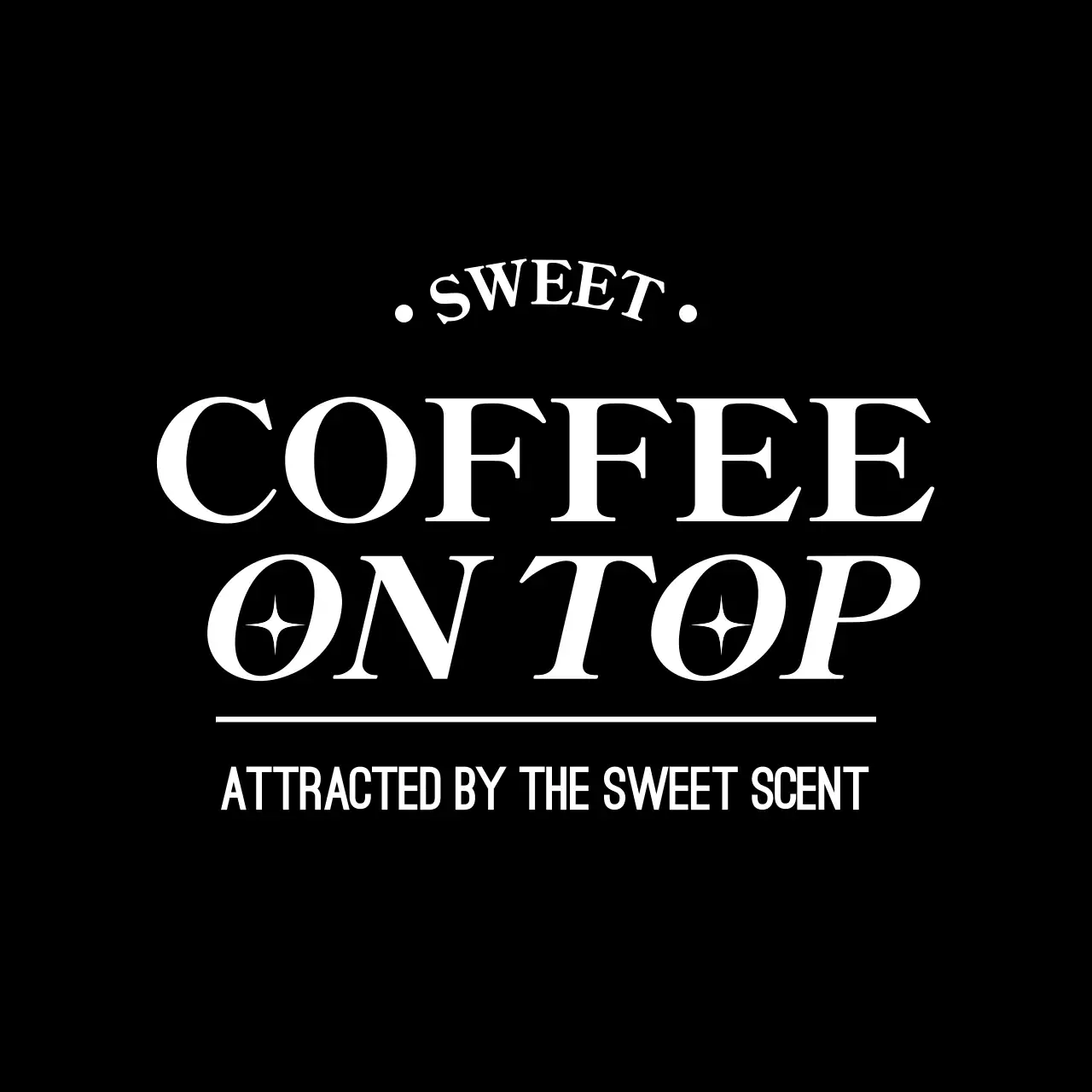 黒 シンプル コーヒー 看板 ロゴ