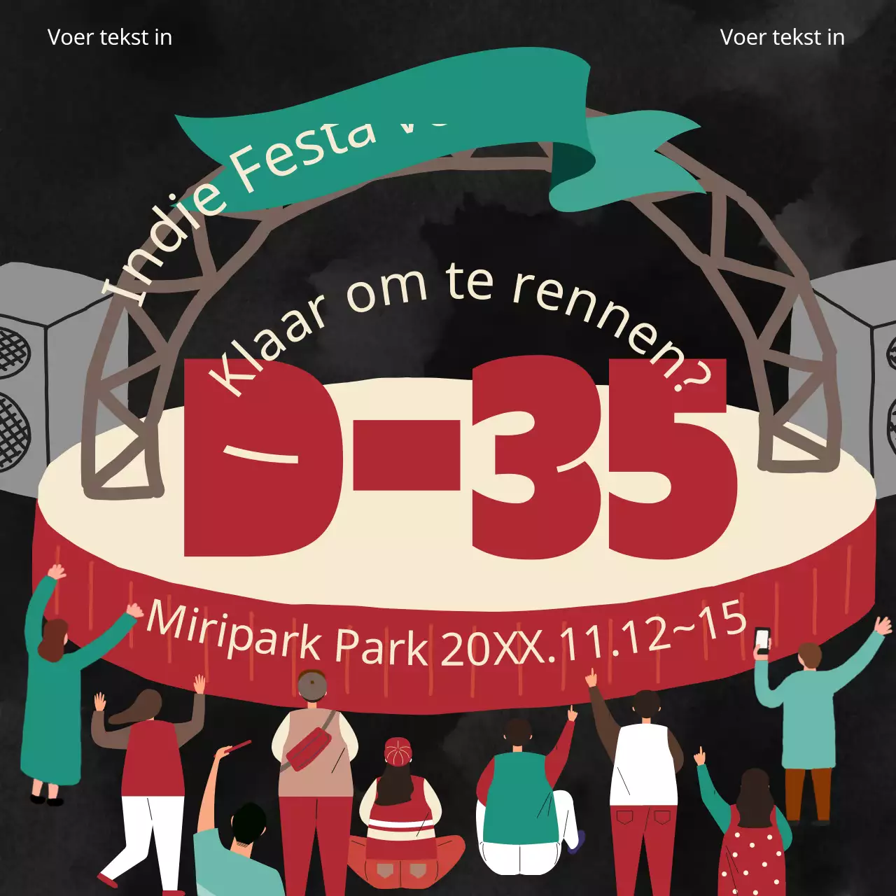 Promoot de feestelijke trend van zwart en rood