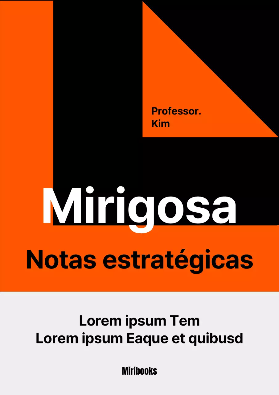 Uma proposta poderosa com uma ilustração em papel dobrado