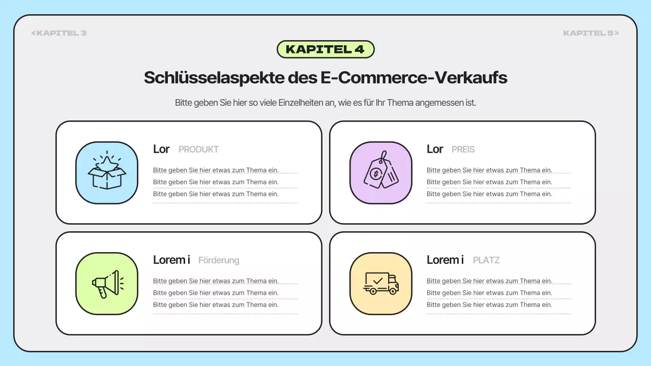 Einfache, regenbogenfarbige Marktforschungsberichte
