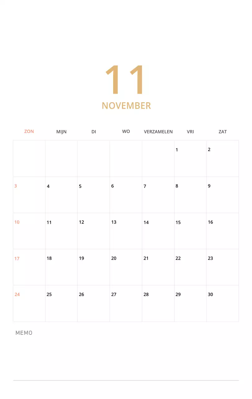 Schattige geïllustreerde groene bureaukalender met familiethema