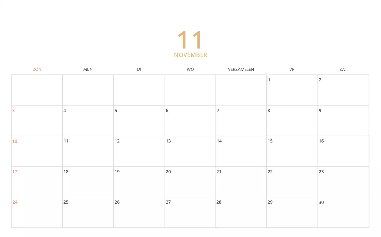 Schattige geïllustreerde groene bureaukalender met familiethema