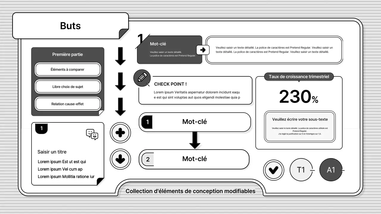 Noir et blanc, facile à éditer, style illustration commerciale de base