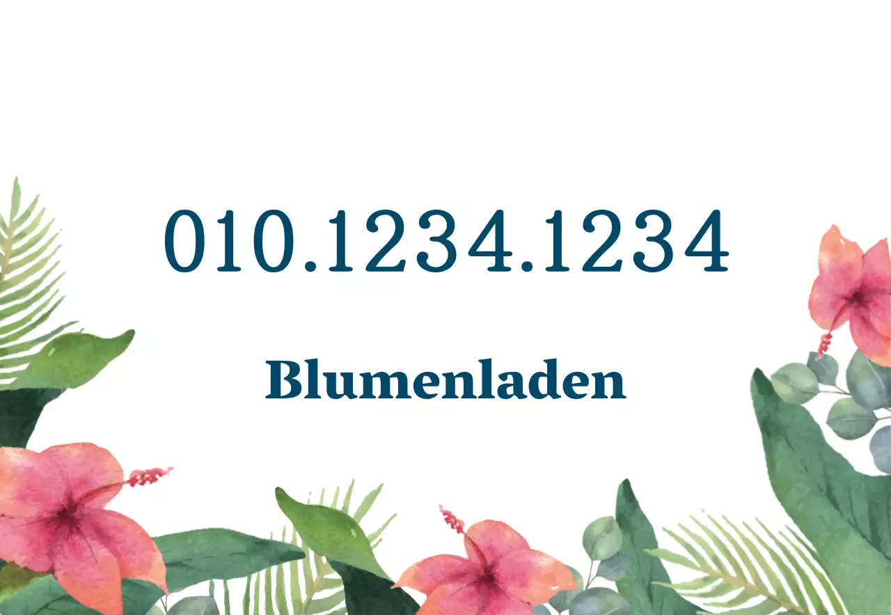 Zufällige Blumen in gedeckten Farben Ein einfaches Ladenschild mit Blumenladentext und floralen Illustrationen.