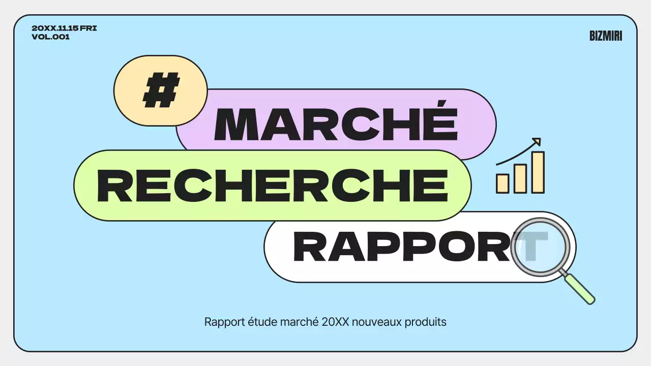 Des rapports d'étude de marché simples, aux couleurs de l'arc-en-ciel