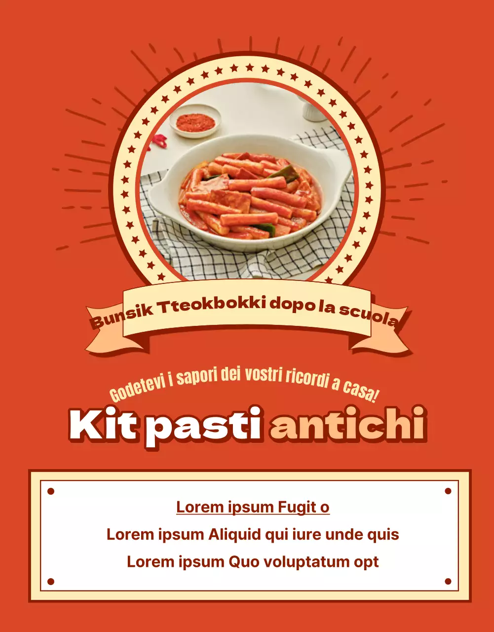 Promuovere un look rosso e retrò