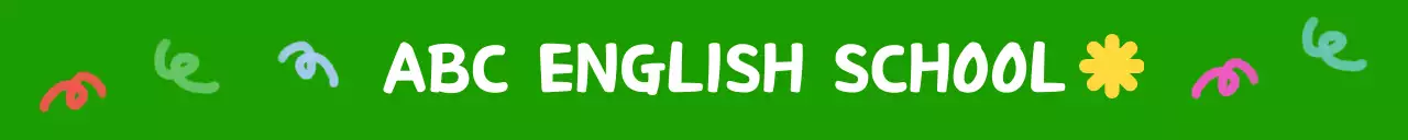 다채로운 컬러의 귀여운 컨셉의 영어 학원