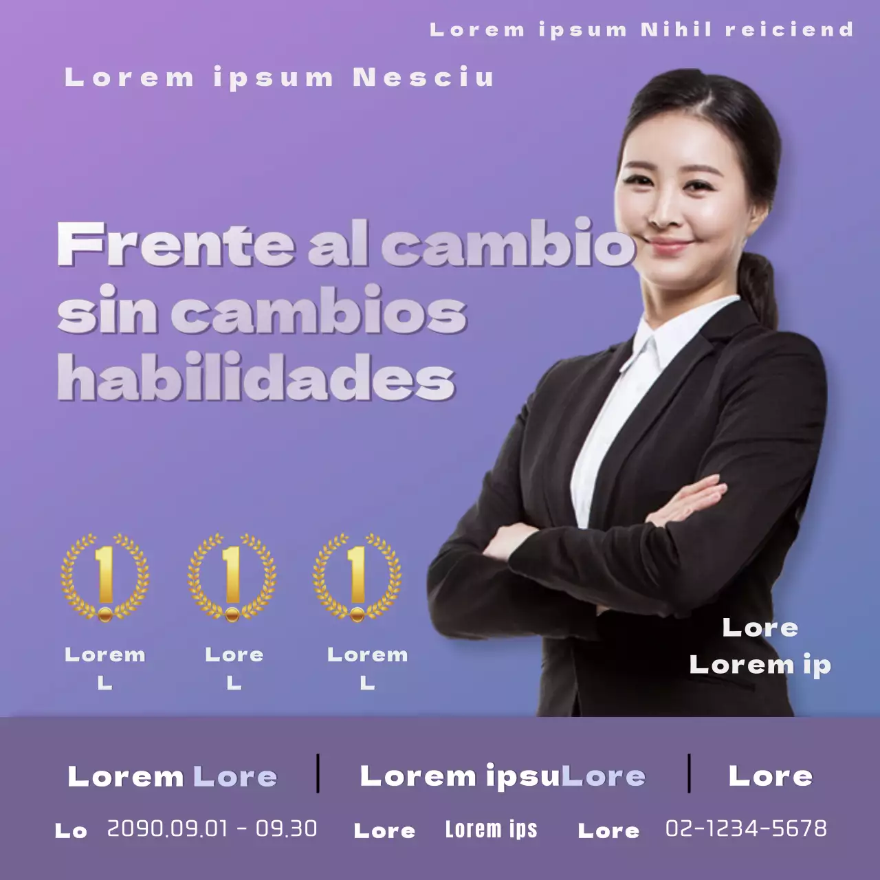 Promoción de un sencillo producto escolar morado para el examen de acceso a la escuela