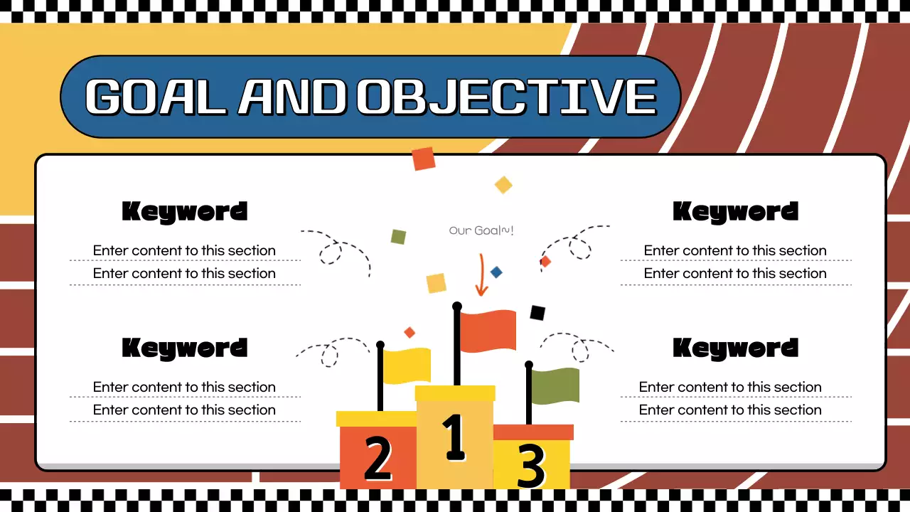 레드 레트로 골 프레젠테이션