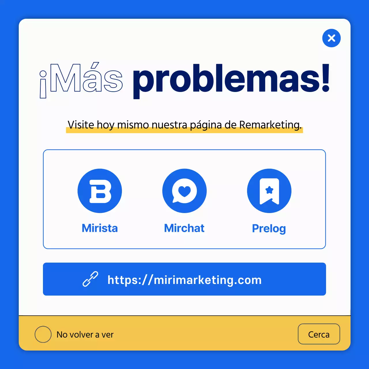Explicación de la información para un simple patrón oscuro de azul y amarillo