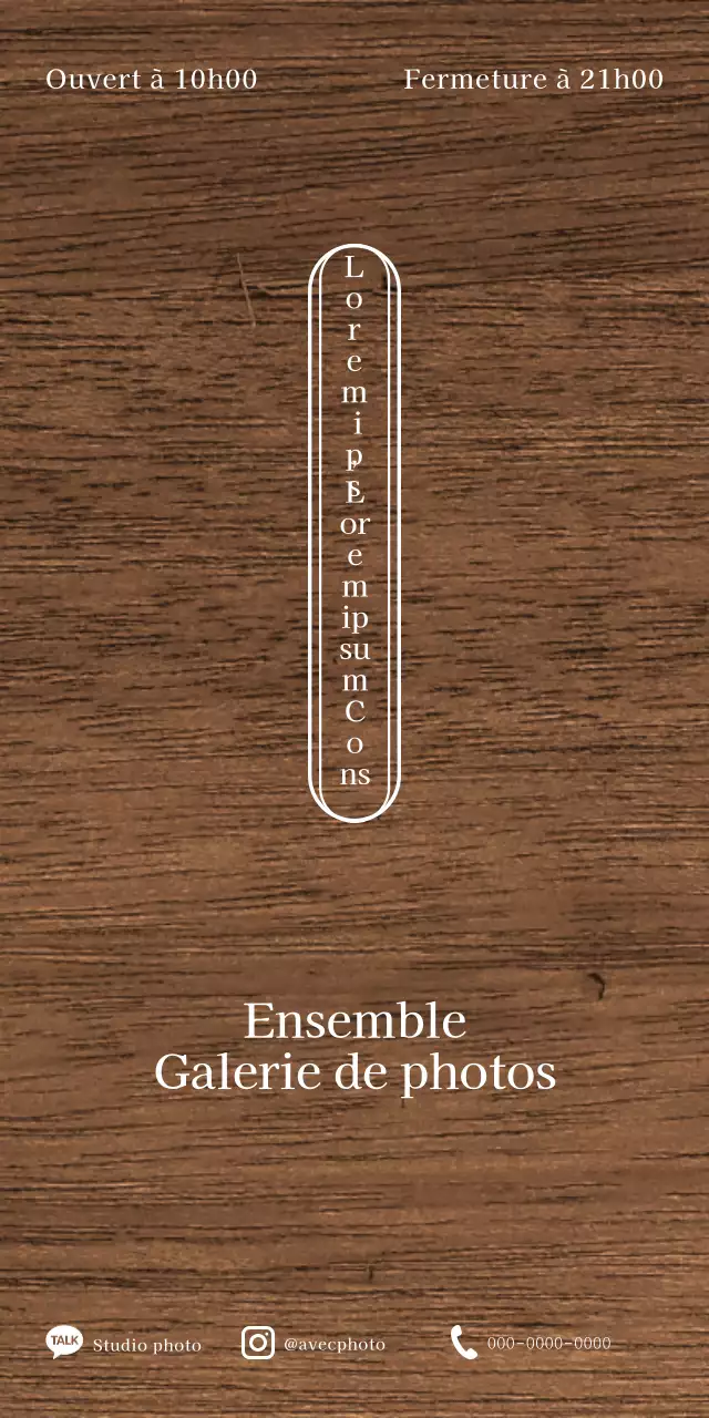 Conception d'un studio de photographie émotionnel avec des lignes rectangulaires blanches et arrondies