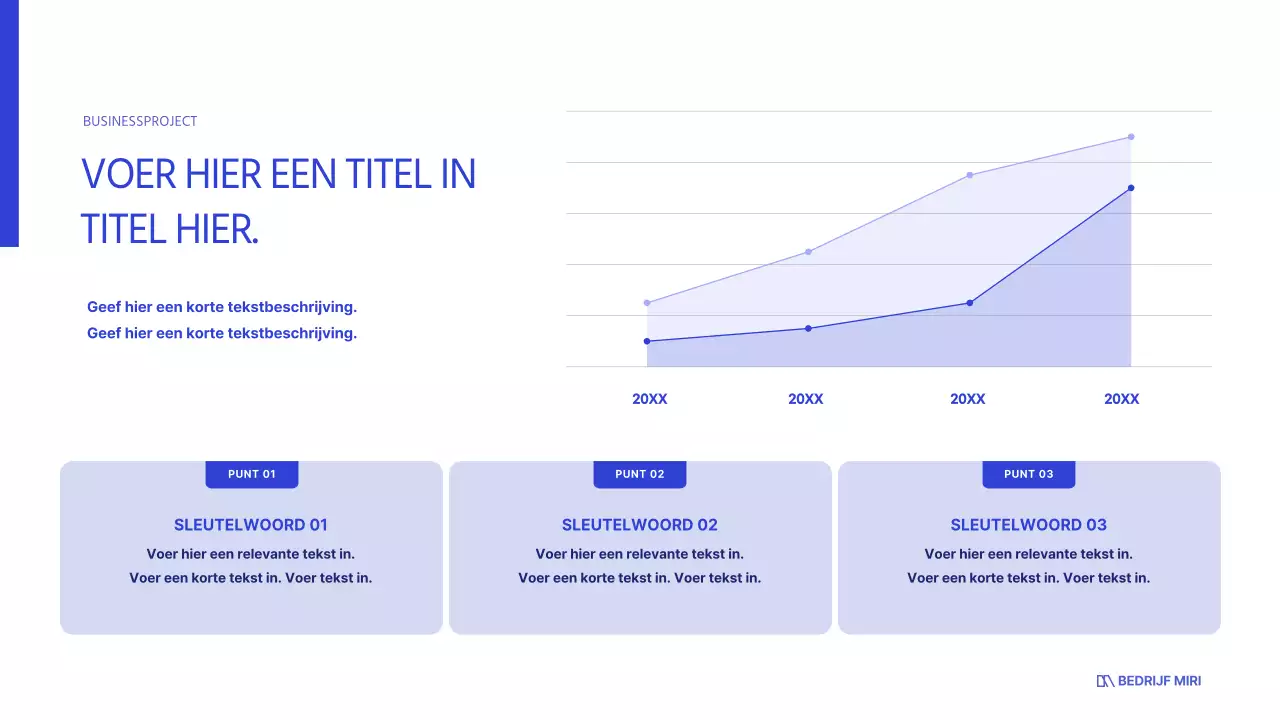 Wit en blauw voor een strakke zakelijke look