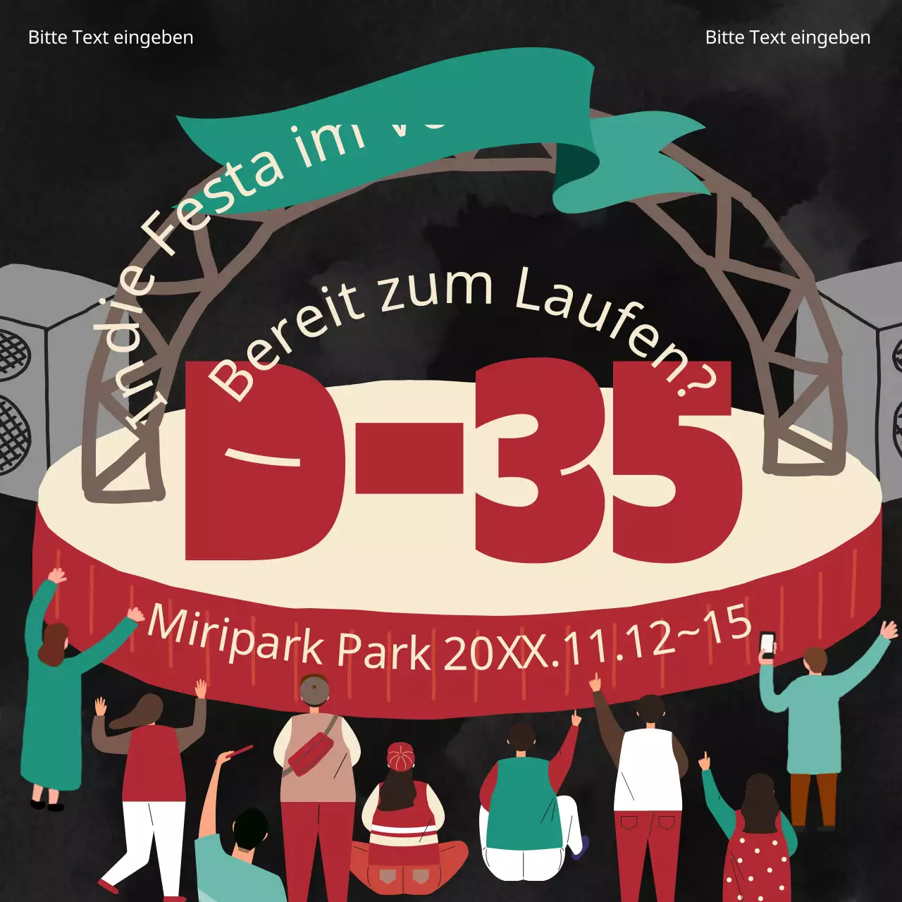 Fördern Sie den festlichen Trend von Schwarz und Rot