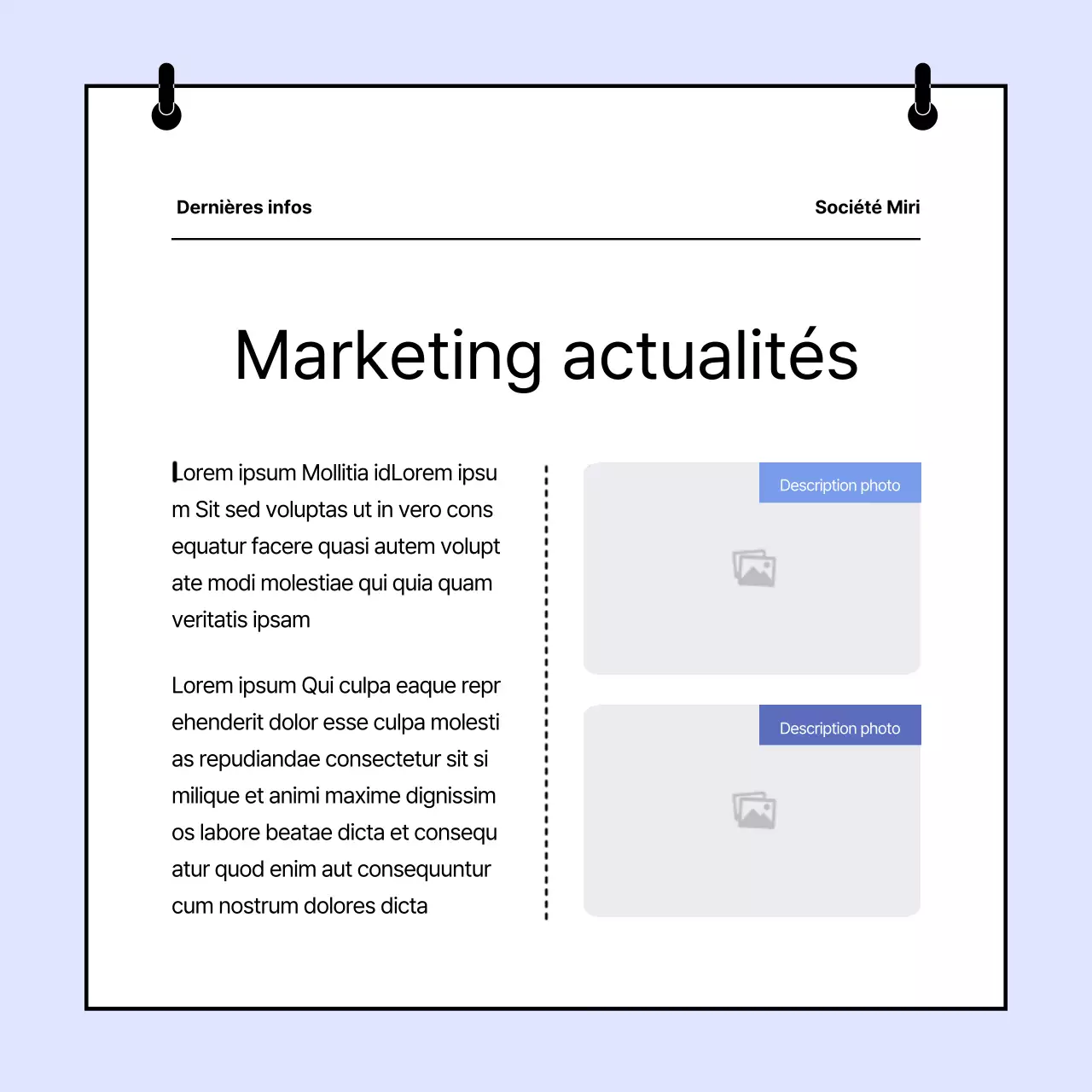 Rapport sur la lettre d'information de Blue's Simple Marketing