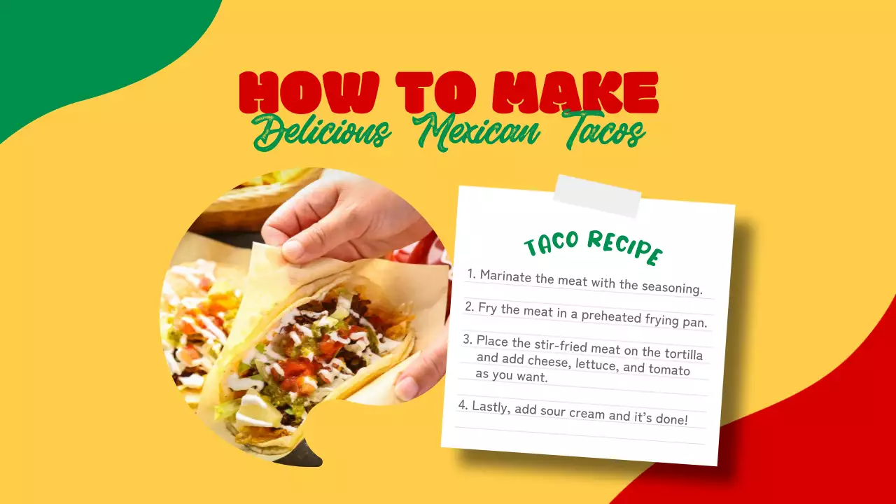 Yellow Traditional Mexico Invitation Presentation