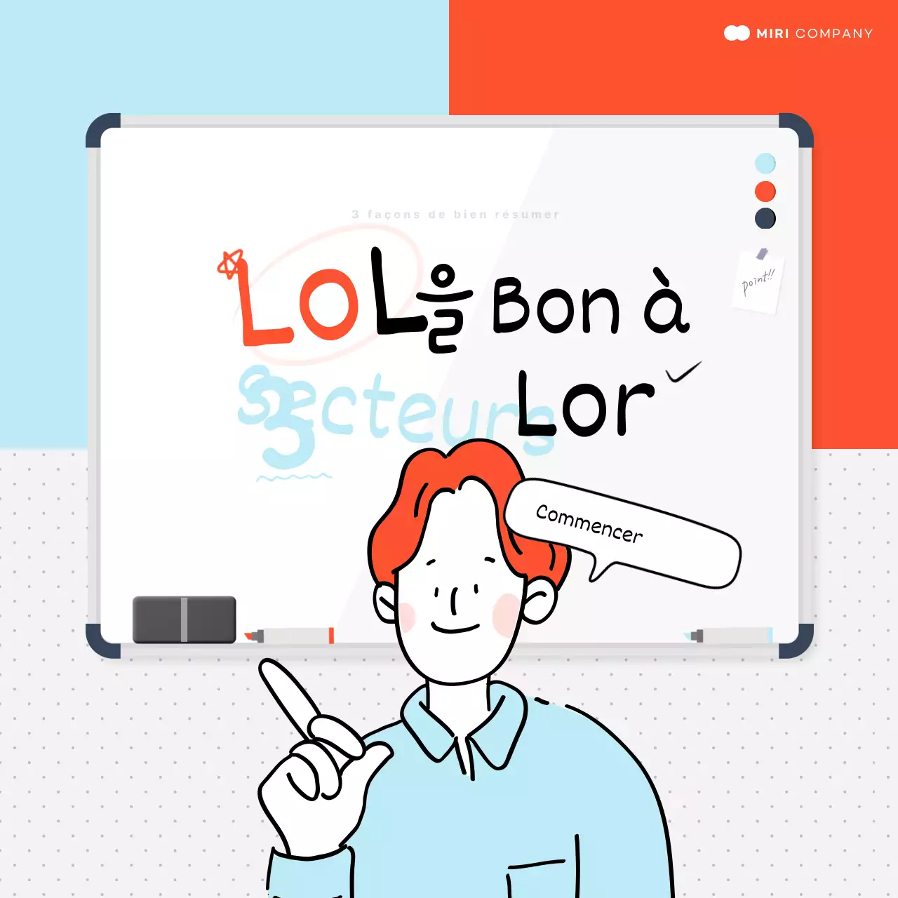 Expliquer comment faire un joli résumé en bleu clair et blanc