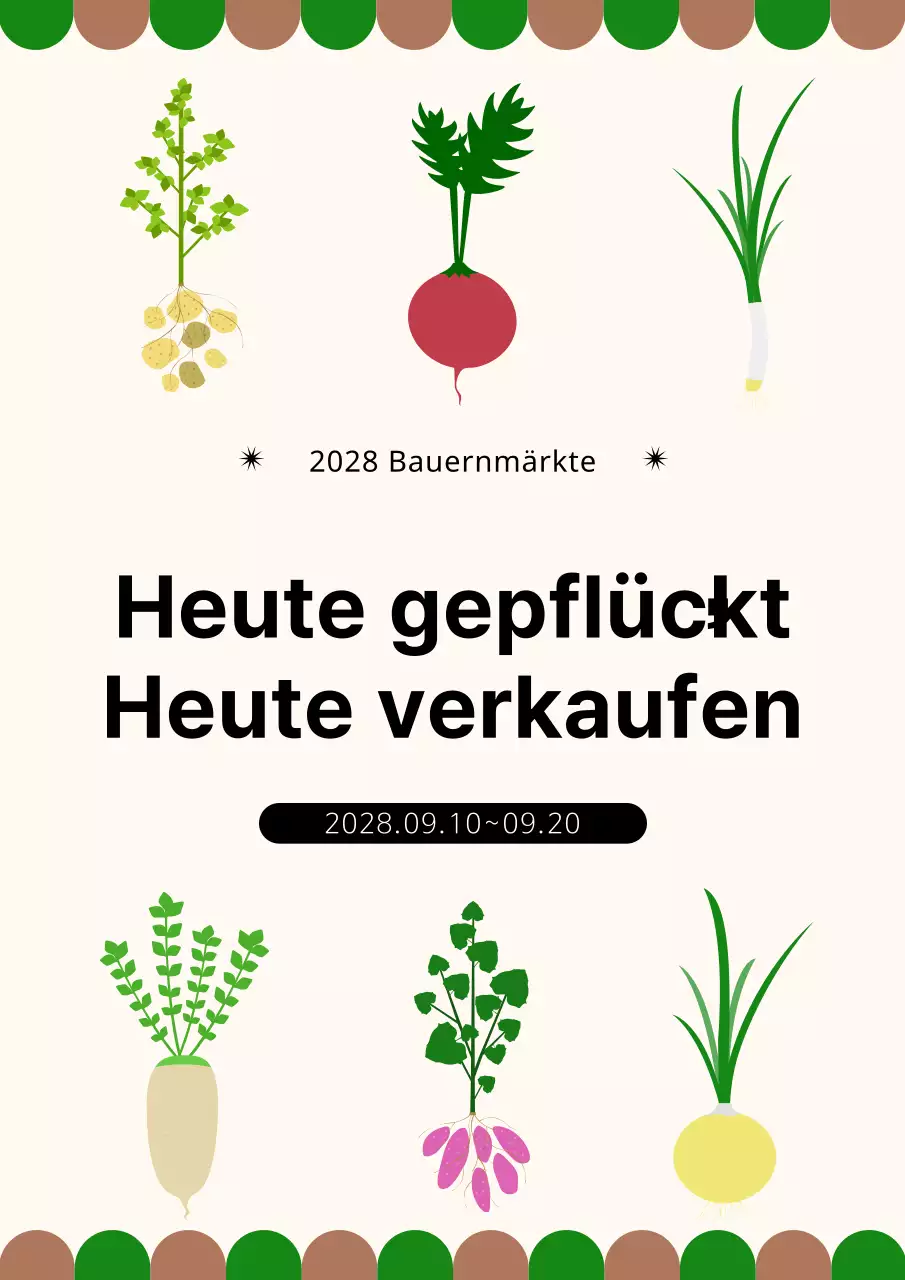 Konzept eines Gemüseladens mit beigem Hintergrund zur Förderung landwirtschaftlicher Erzeugnisse