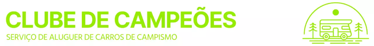Logótipos de marcas de cores vivas associados ao campismo