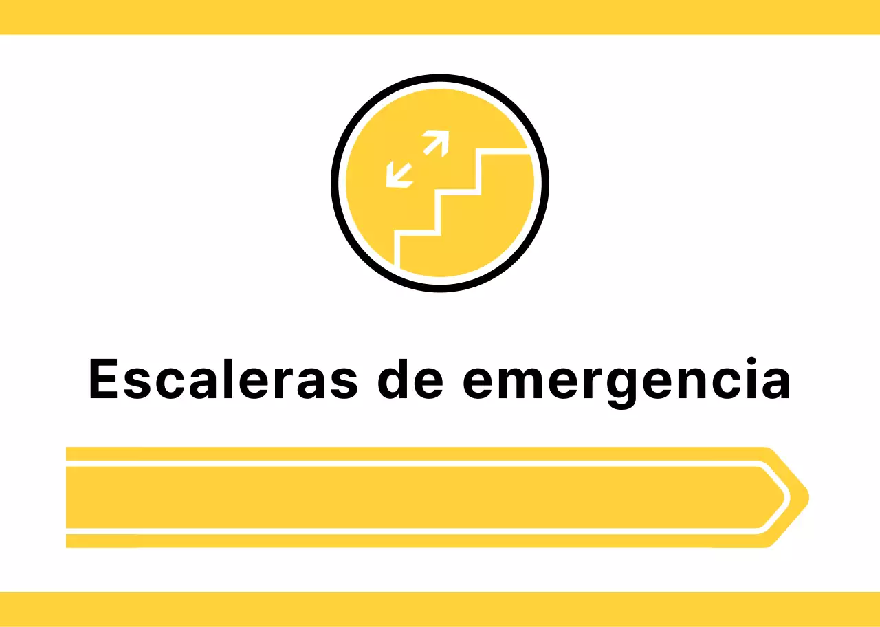 Para orientarse con sencillos pictogramas amarillos y verdes