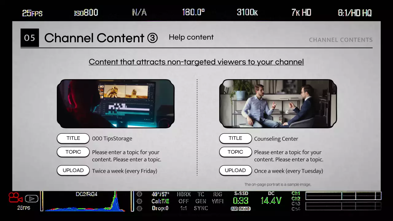 블랙 프로페셔널 비디오 플랜 프레젠테이션