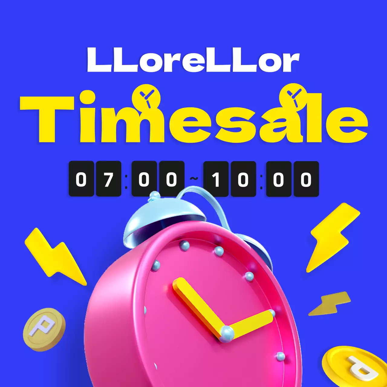 Promocione una venta a plazos con un toque de azul y amarillo