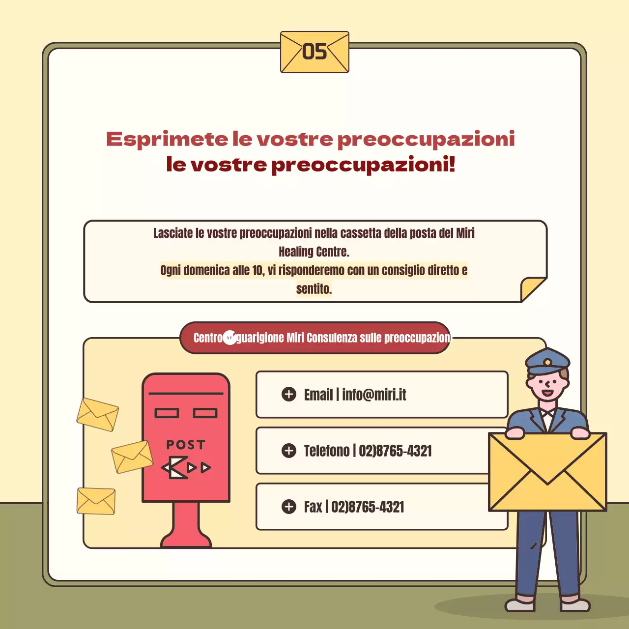 Un semplice post di consulenza sul disagio giallo e kaki