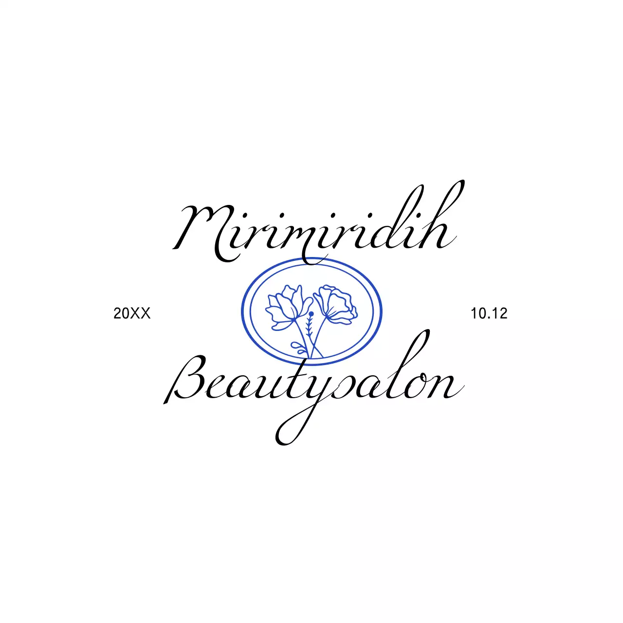 白 シンプル サロン ロゴ