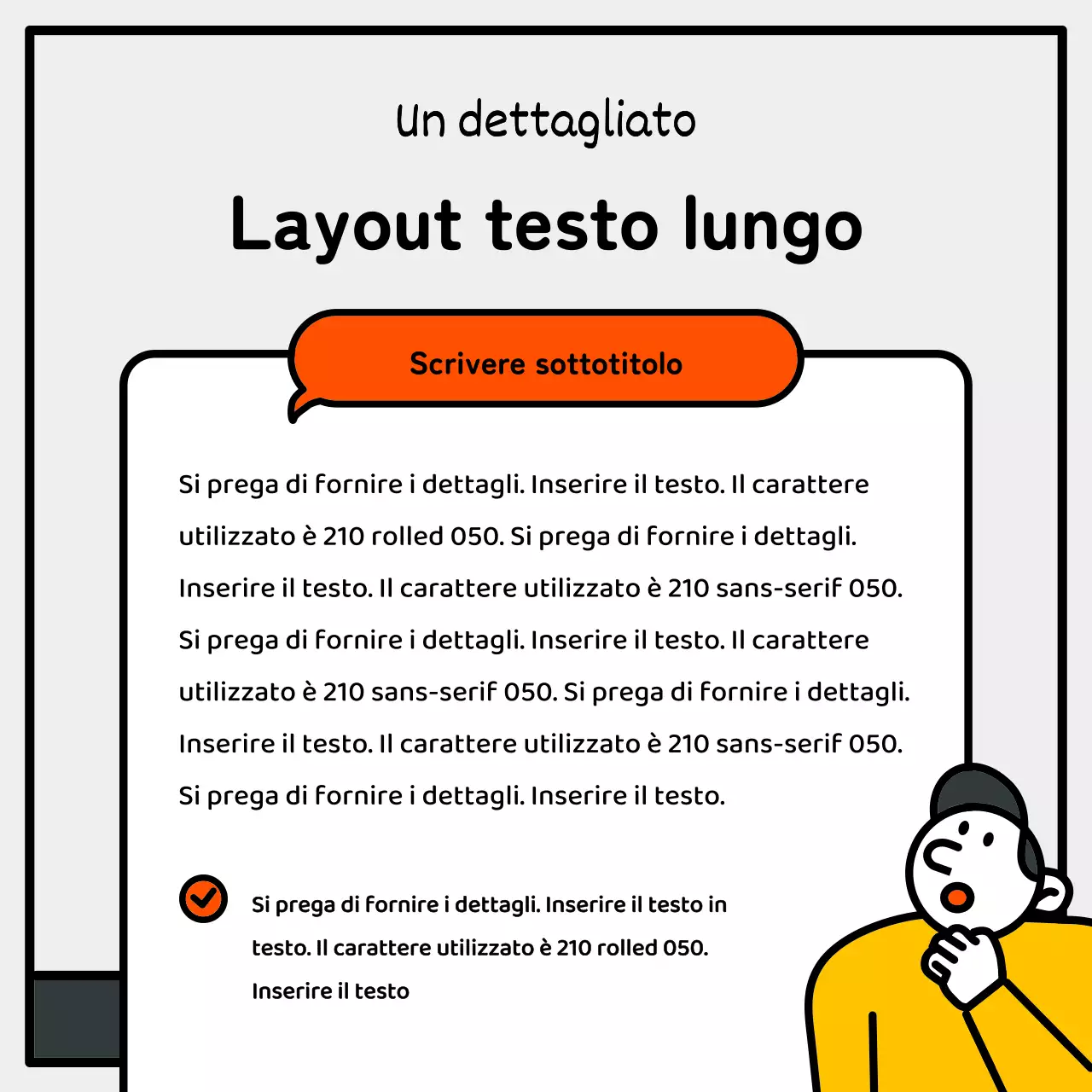 Illustrazione essenziale e simpatica con accenti blu, rossi e gialli