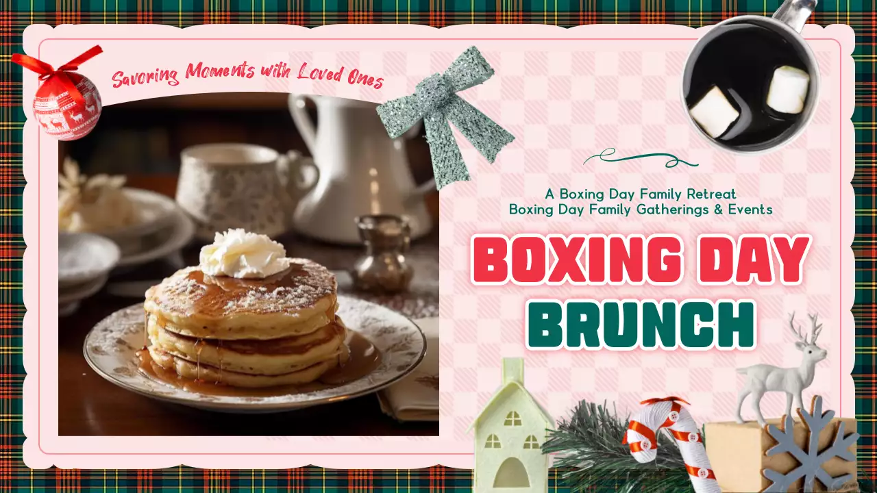 Red Traditional Brunch Invitation YouTube Thumbnail