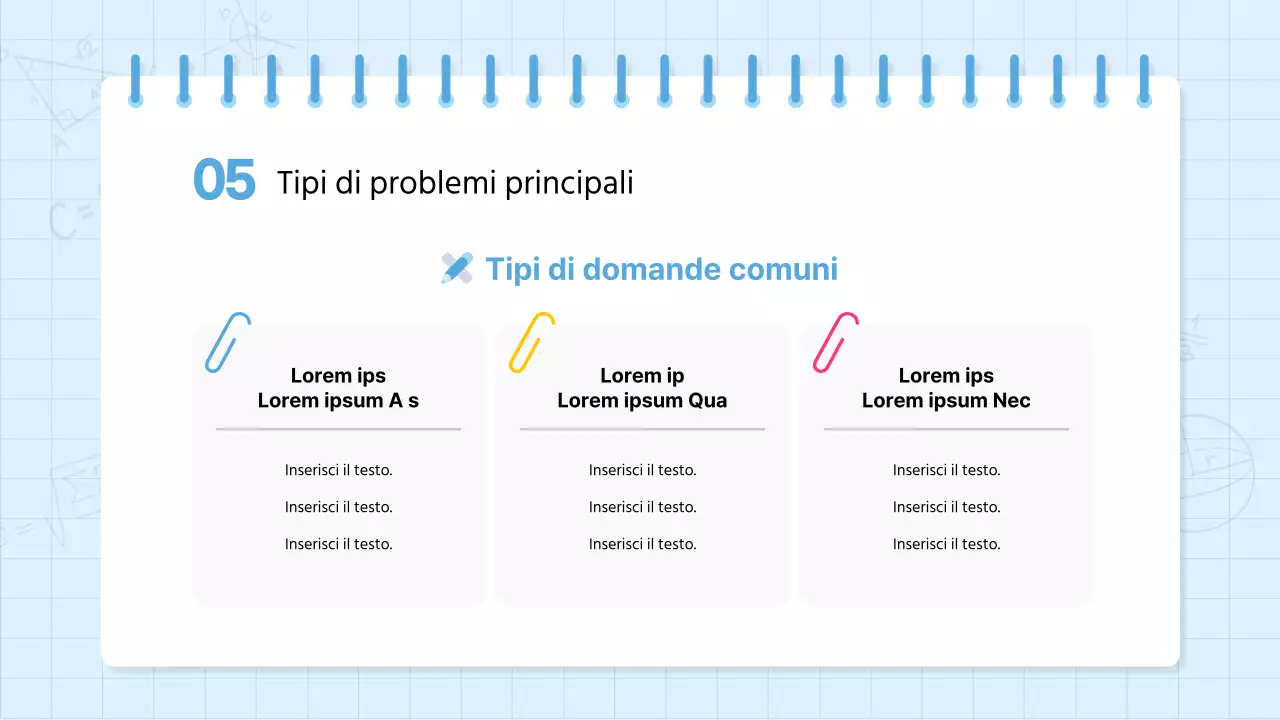 Materiale scolastico kitsch per la matematica in azzurro e giallo