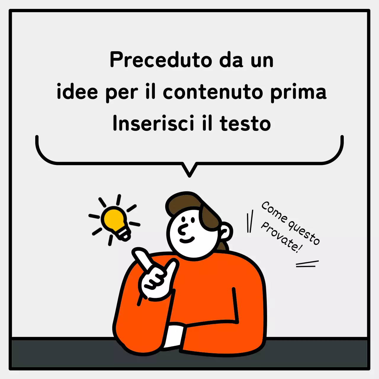 Illustrazione essenziale e simpatica con accenti blu, rossi e gialli