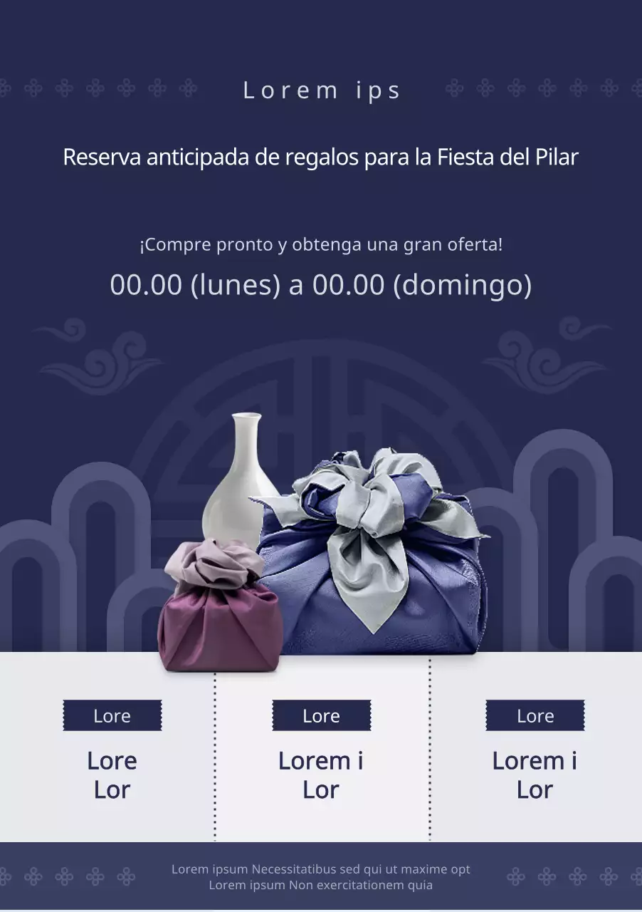 Regalos navideños con un toque tradicional azul marino