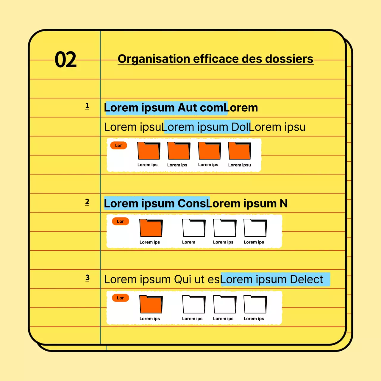Conseils de base et branchés sur la vie de l'entreprise pour les nouveaux embauchés, en jaune et bleu clair Matériel de formation