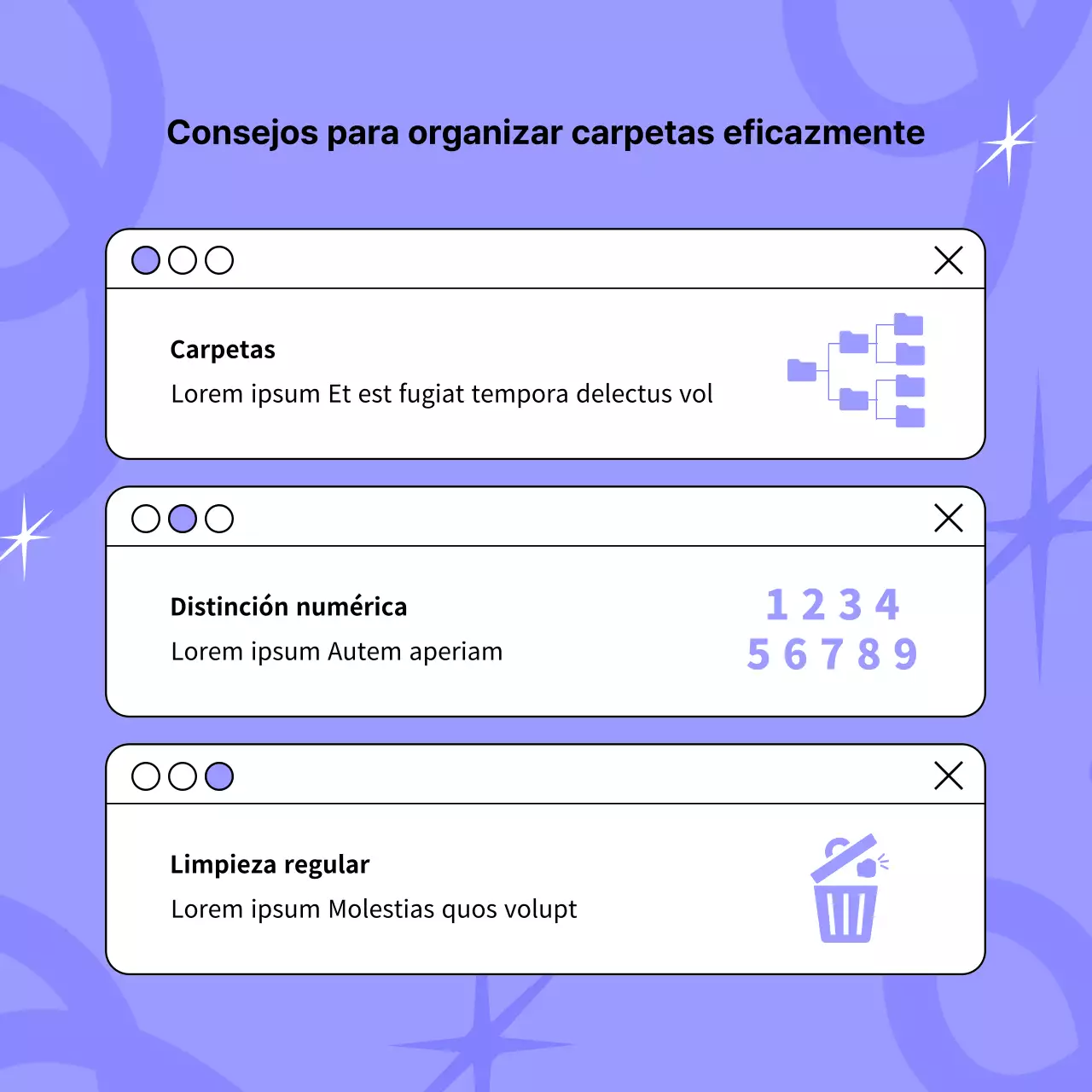 Consejos de trabajo en malva y negro inspirados en el arte pop