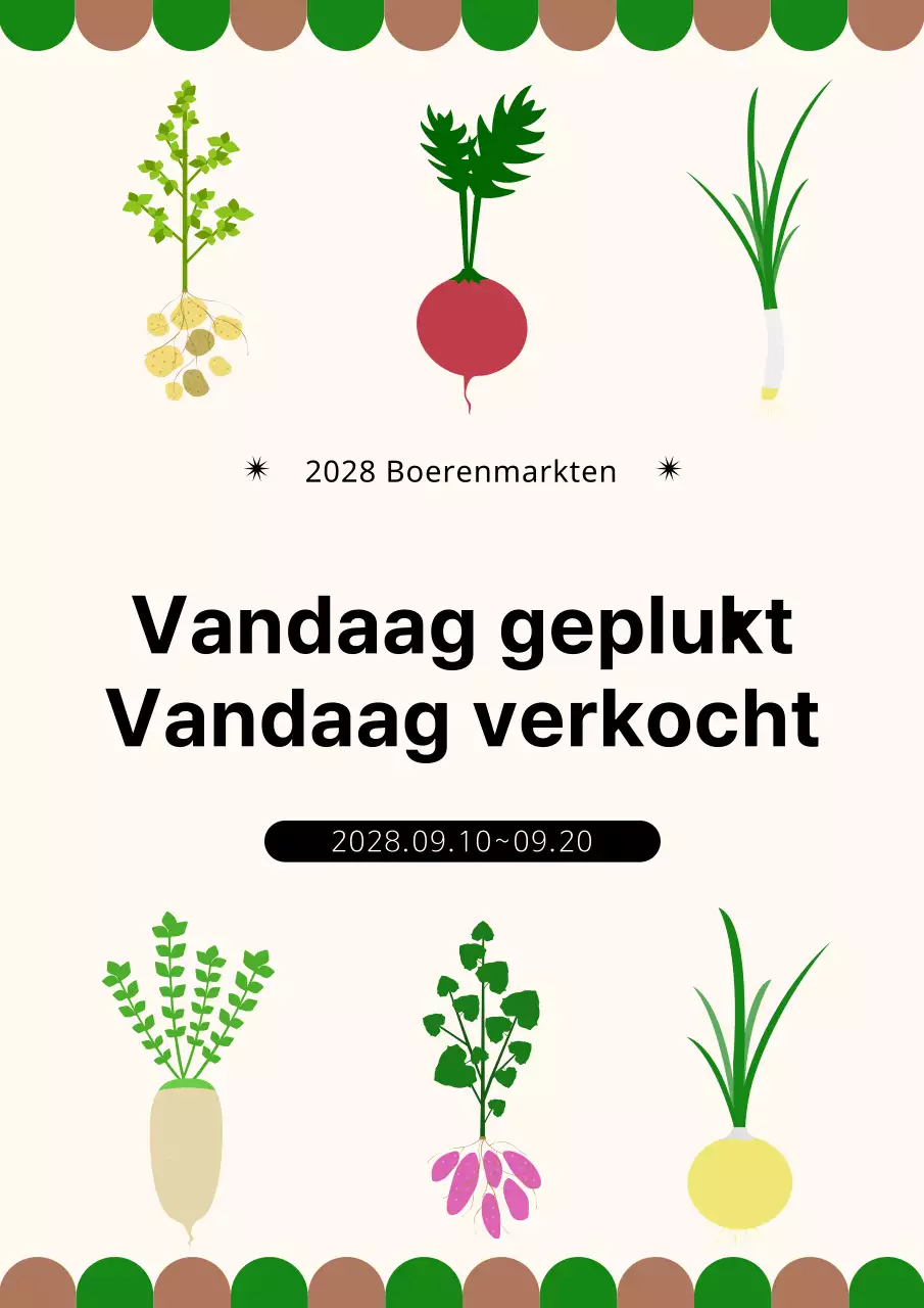Een groentewinkelconcept met een beige achtergrond om landbouwproducten te promoten