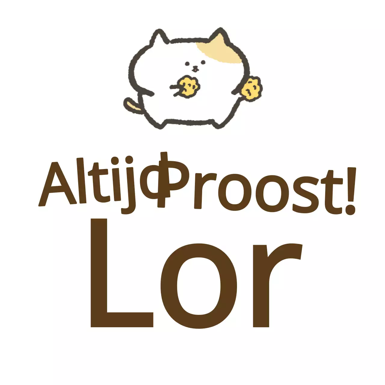 Kalligrafieconcept met bemoedigende woorden