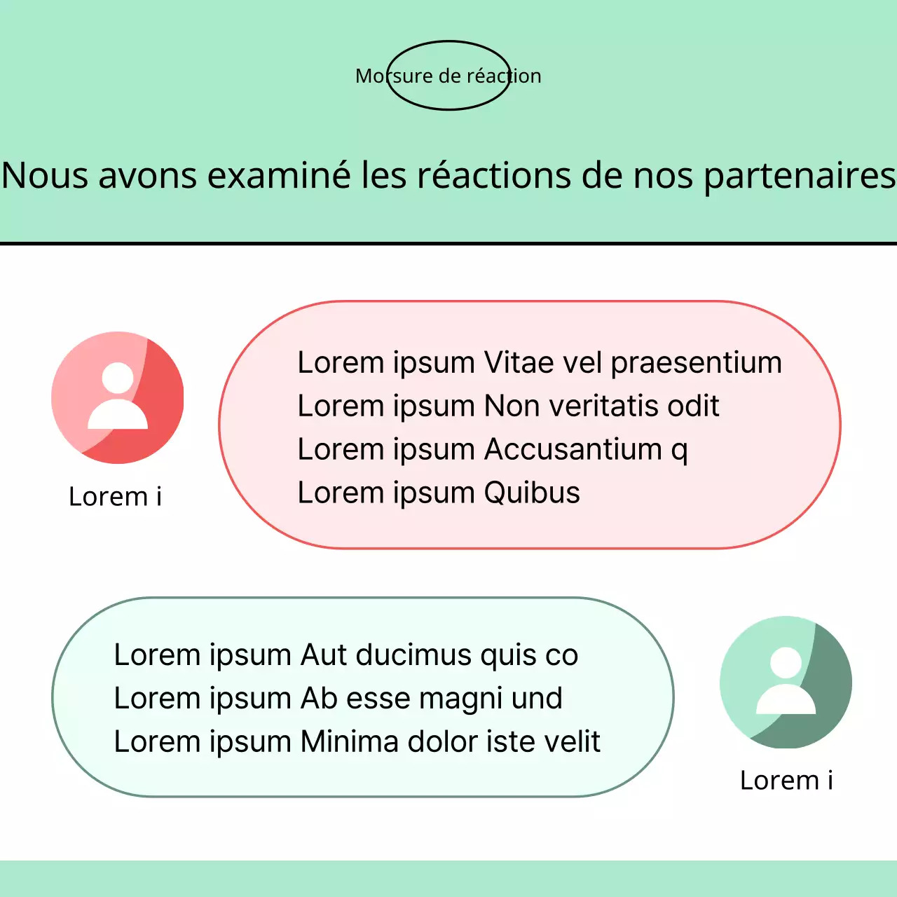 Annonces immobilières tendance en rouge et menthe