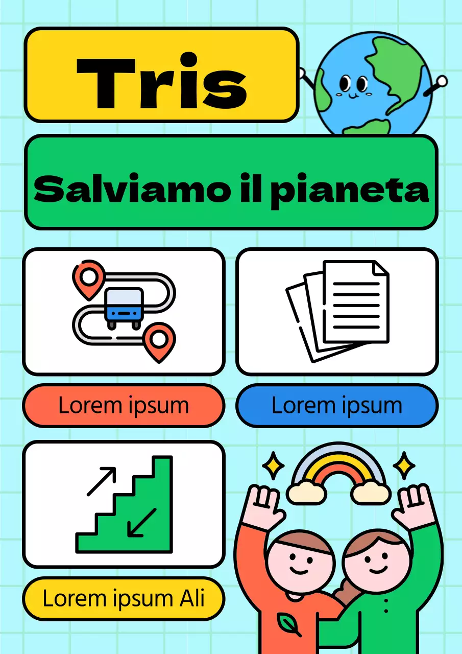 Griglia azzurra campagna per l'illustrazione dell'energia pulita