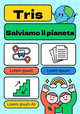 Griglia azzurra campagna per l'illustrazione dell'energia pulita